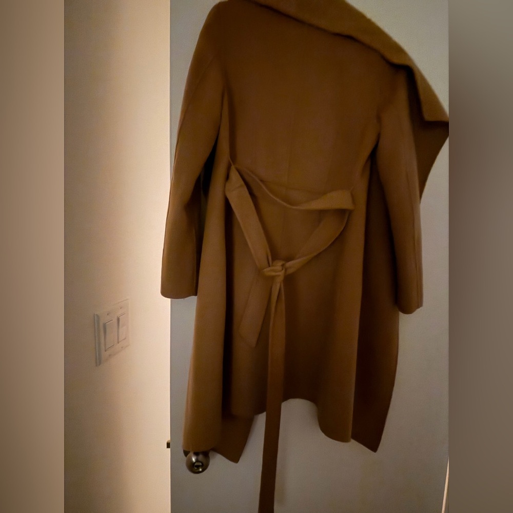 Stylish Tan Belted Coat